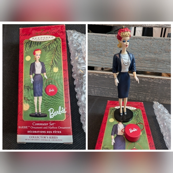 1999 Hallmark Keepsake Ornament "Commuter Set" Barbie Collectors Series - Picture 1 of 10